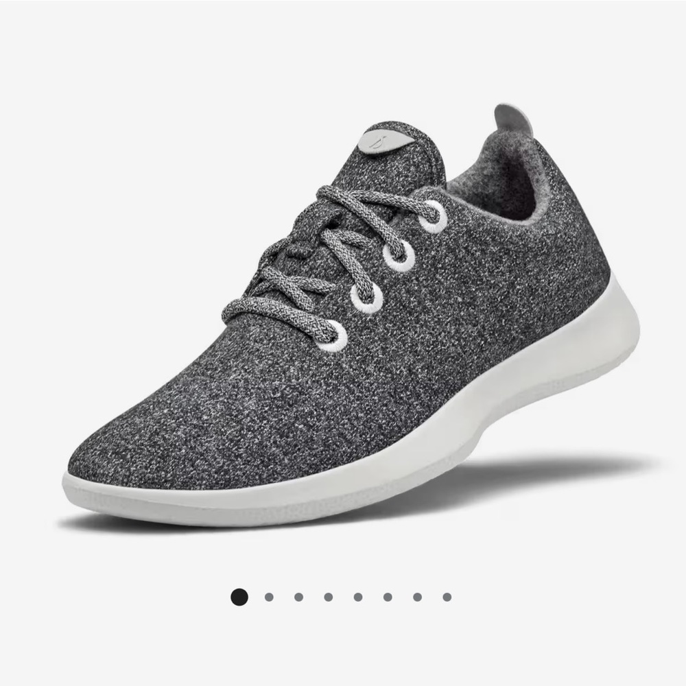 Allbirds Unisex Gray Wool Sneakers (Women’s 9/Men’s 7.5) - Wool Runners NEW